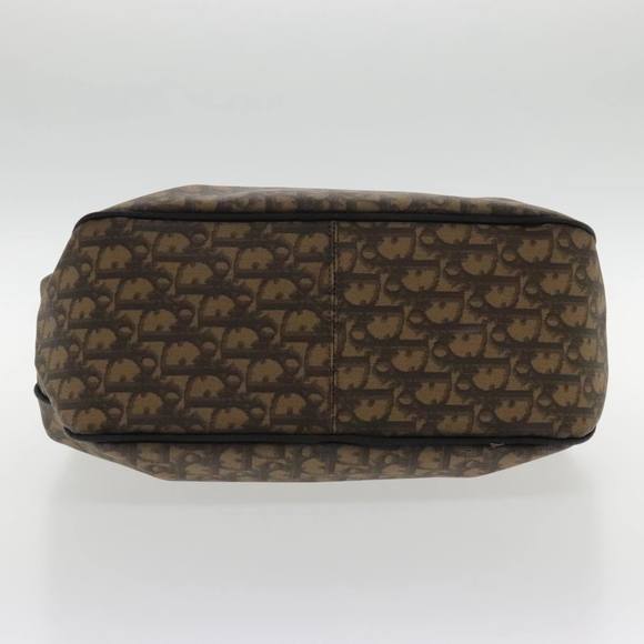 Christian Dior Trotter Romantic Tote Bag PVC Leather Brown Silver Auth 94254 - Picture 5 of 16